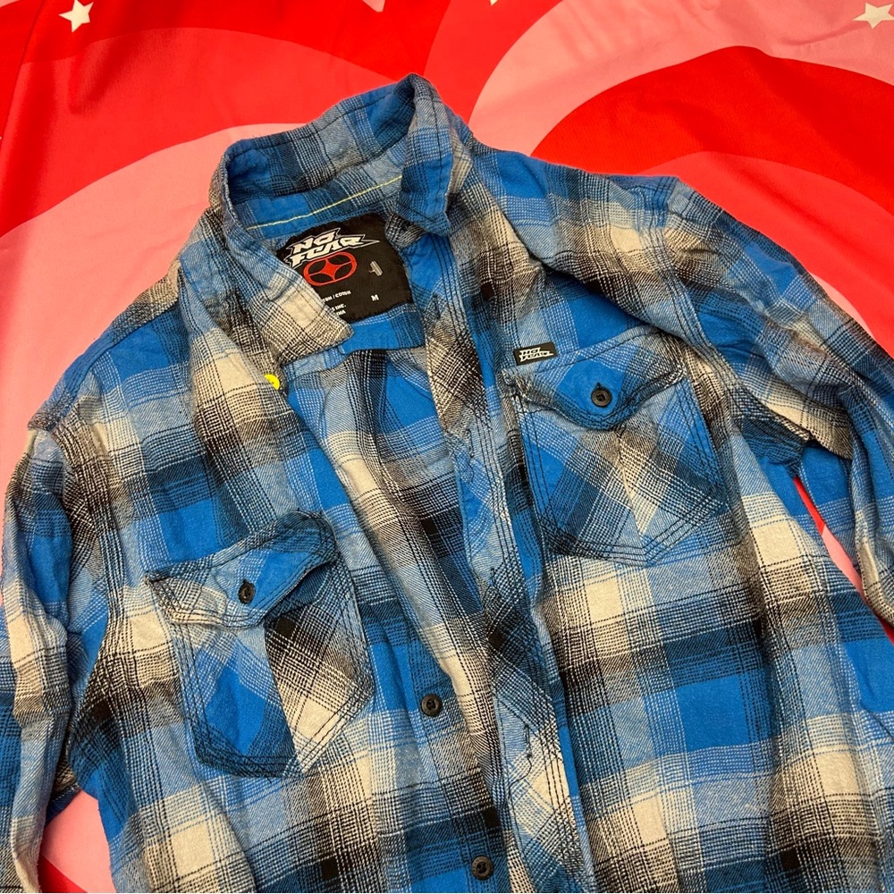 vintage no fear plaid flannel